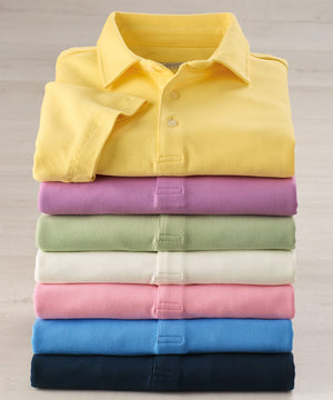 Westport Lifestyle Short Sleeve Aspetuck Pique Polo