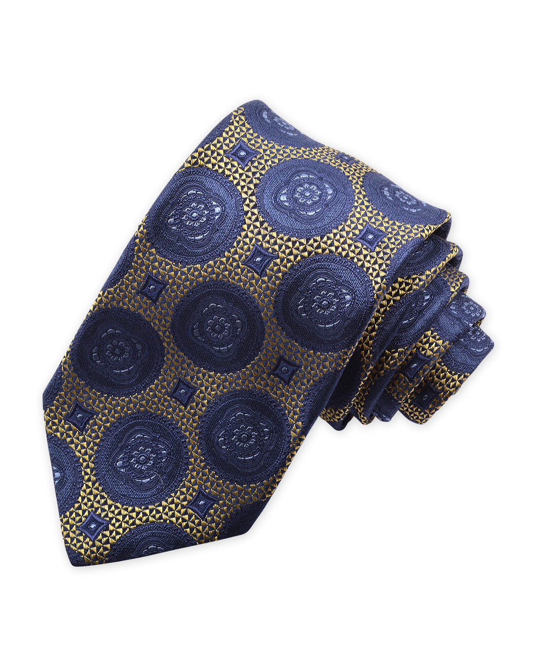 Westport Black Medallions Tie, Men's Big & Tall