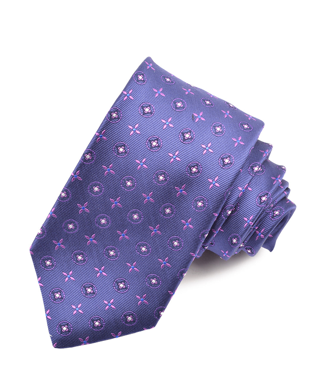 Westport Black Halo Starry Floral Motif Tie, Men's Big & Tall