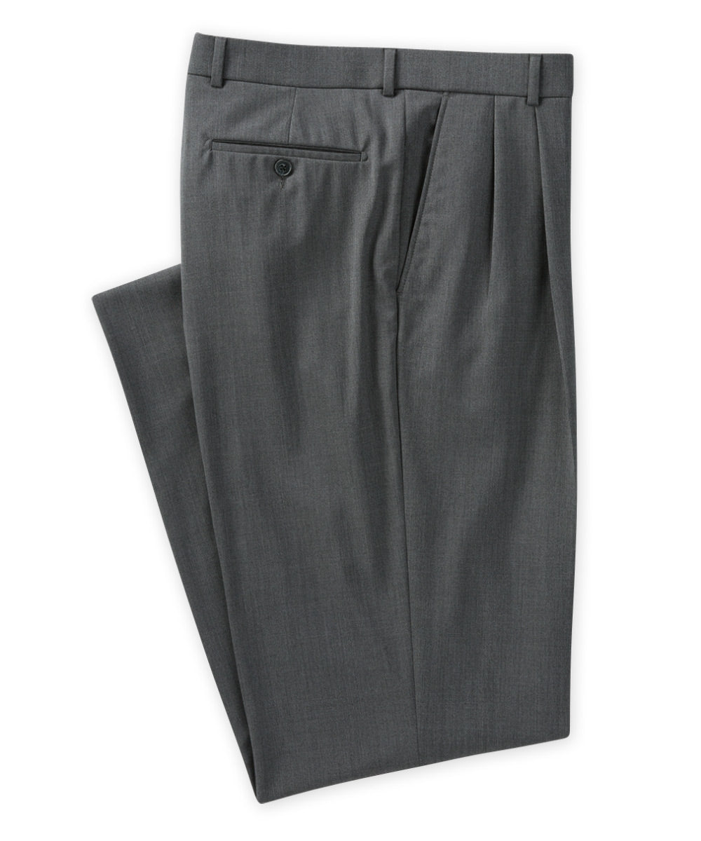 Ballin Pleated Gabardine Trousers, Men's Big & Tall