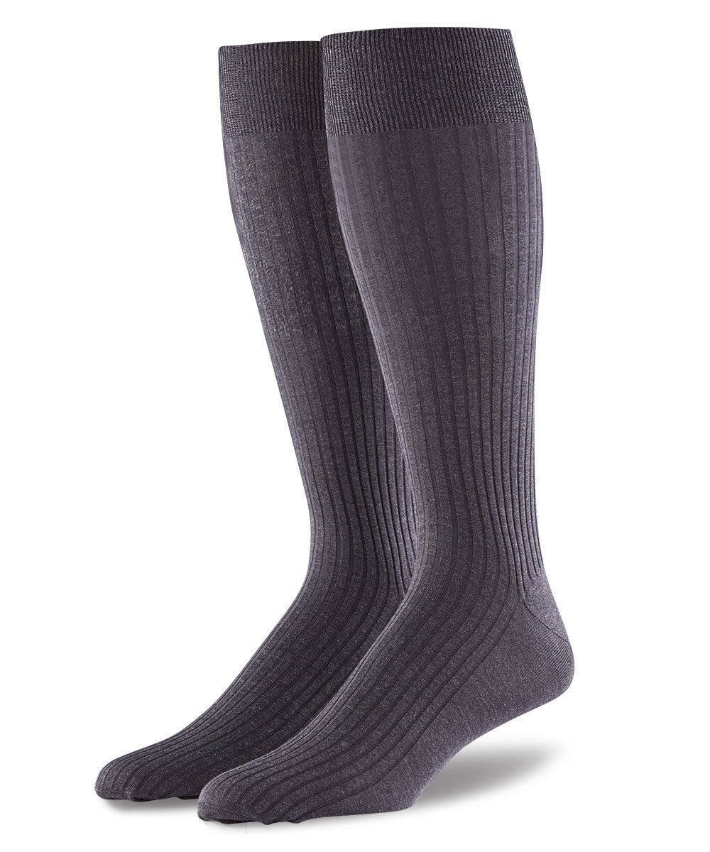 Punto Italian Over-the-Calf Cotton Socks, Men's Big & Tall